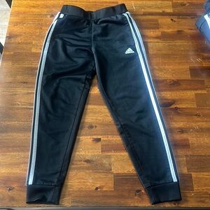 Adidas Black Sweatpants with Elastic Cuffs
